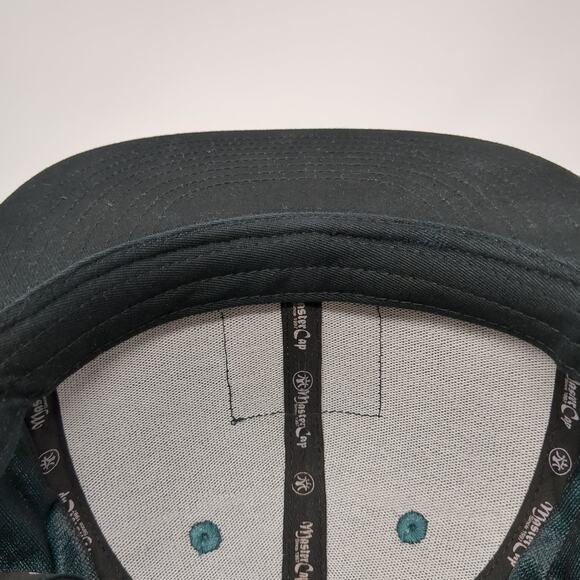 Master Cap Headwear Snapback Cap Blue One Size Adjustable Embroidered 6 Panel - Picture 8 of 9